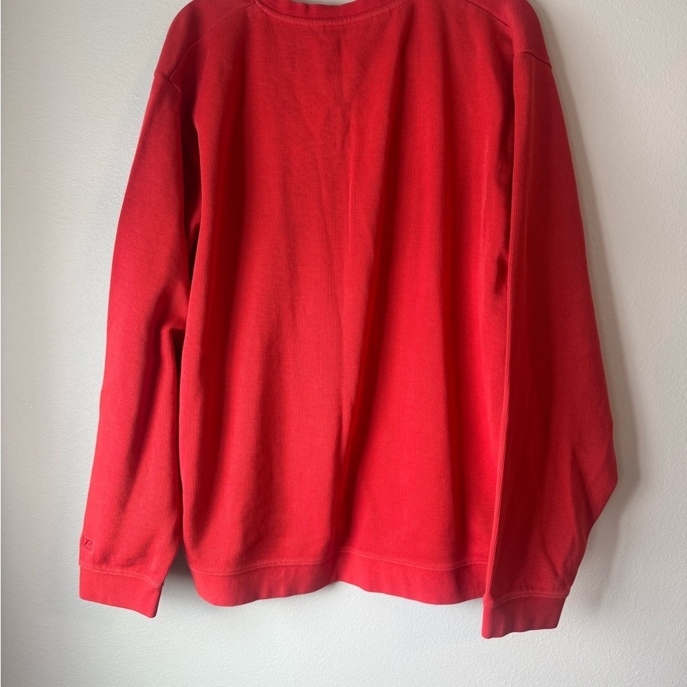 Cutter & Buck Men's Bold Red V-Neck Sweater - Picture 6 of 6